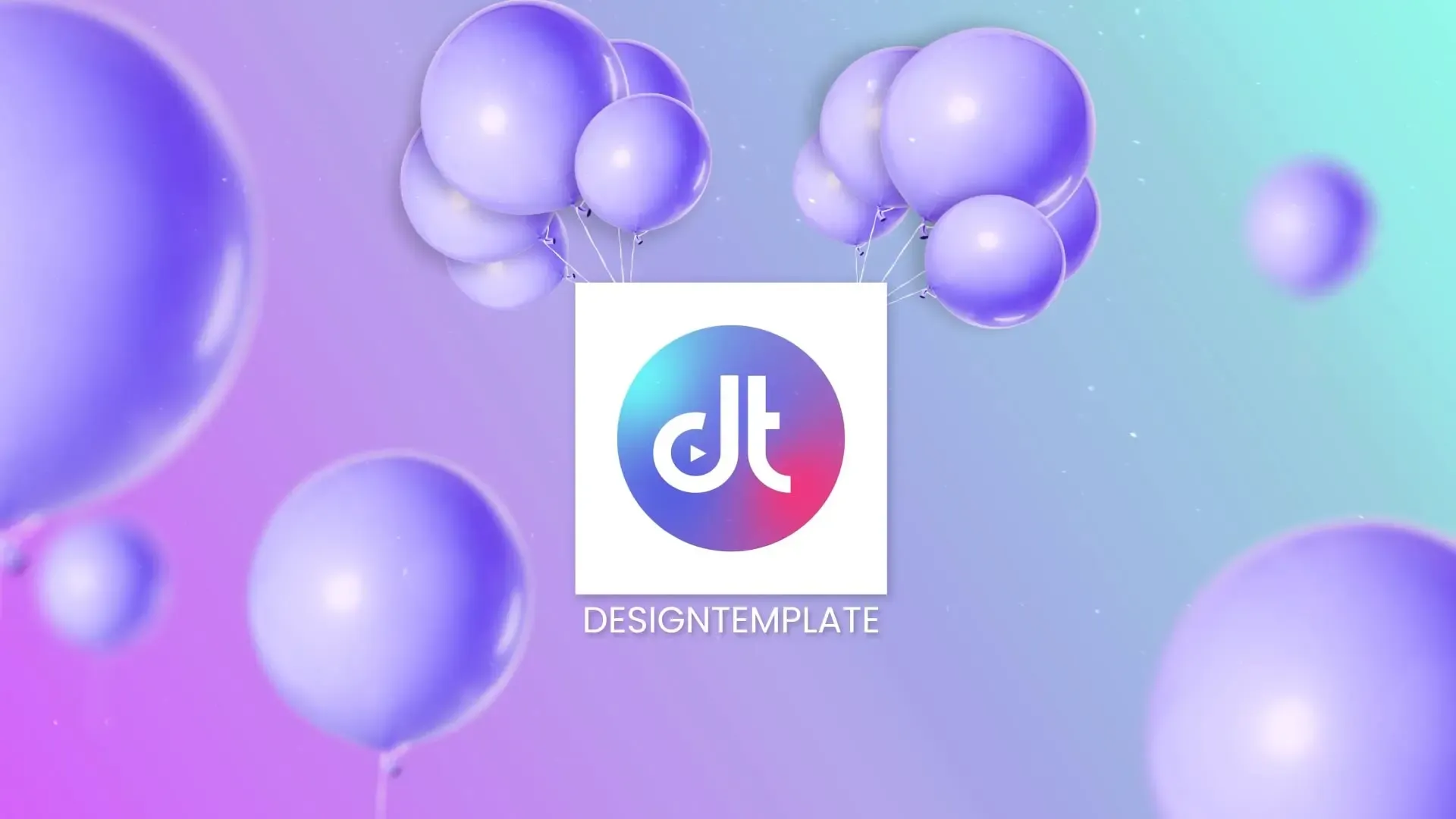 Vibrant Balloon Logo Reveal